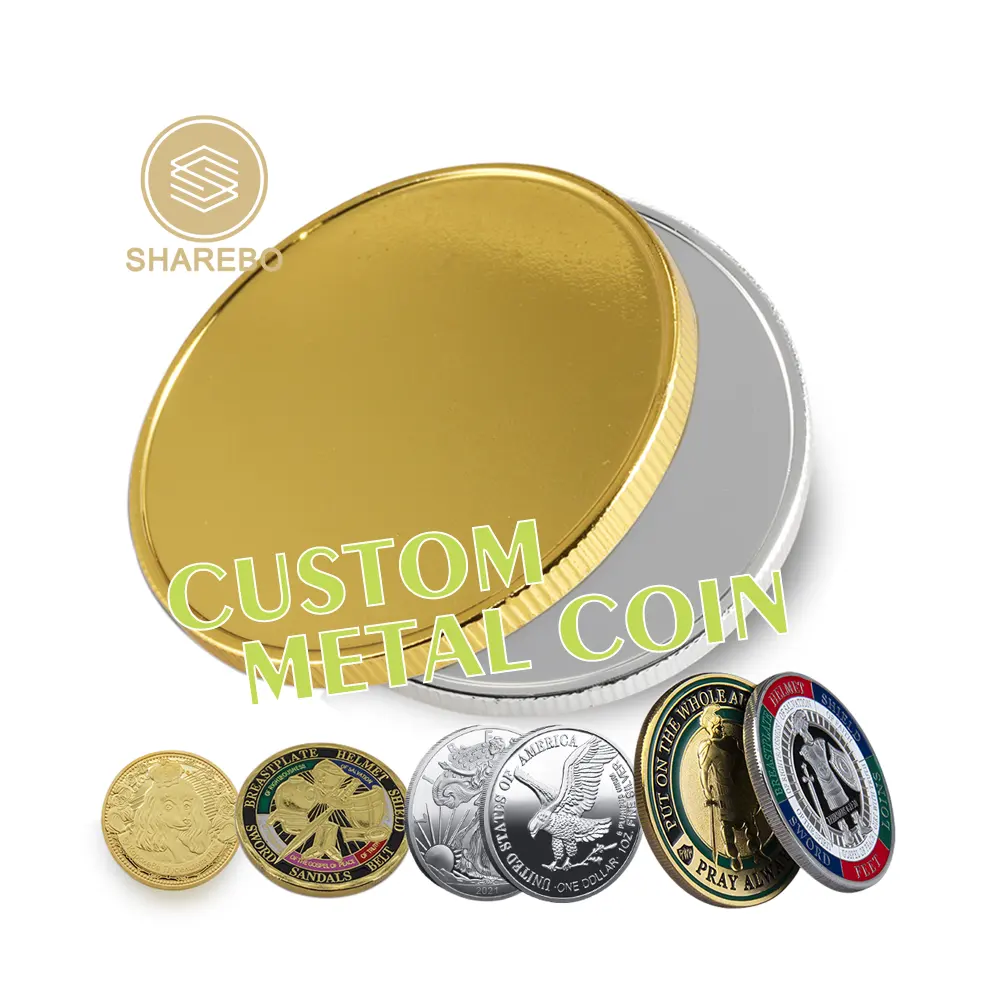 custom coin metal crafts custom logo coin collection Blank Challenge Coin