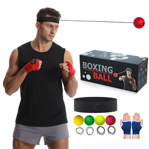 WOSWEIR Kick Boxing Speed Training Punch Ball Reflex Ball Head Band para niños y adultos Home Muay MMA Equipo de ejercicio - Product Image 1