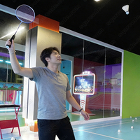 Simulateur de badminton intelligent SQactivaPlay AR VR, équipement de jeu sportif professionnel pour aire de jeux intérieure, métal, 110V/220V/380V