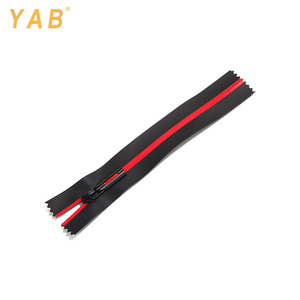Gambero de moda <span class=keywords><strong>rojo</strong></span> Impresión de lado impermeable #5 cierre final de cremalleras - Product Image 3