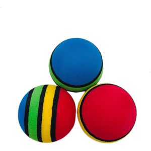 Pet Show – jouets pour chats et petits chiens, 15 pièces, boules en mousse arc-en-ciel de 1.4 pouces, jouets interactifs anti-ennui pour chats d'intérieur et petits chiens - Product Image 5