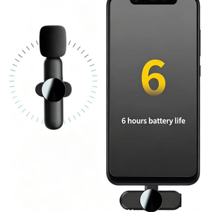 Explosive cross-border wireless lavalier <b>microphone</b>, one to two, live broadcast, outdoor high-definition recording <b>microphone</b>, - Product Image 3