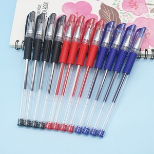 Stylo neutre pour l'école et le bureau, fournitures de papeterie, pointe bille 0,5 mm, encre bleue, noire, rouge, stylo gel tricolore, vente en gros - Product Image 2