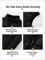 Gilet matelassé réversible personnalisé avec logo, 90 % duvet de canard blanc, unisexe, pour homme, sans manches, chaud pour l'hiver, vente en gros
