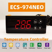Electronic Defrost Temperature Control Smart Digital Thermostat IP65 Rating 485 Communication 200mm Probe Length ECS-974 NEO OEM