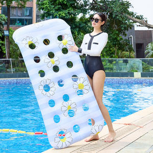Flotador Inflable Kelukeya, Diseño de Margaritas Rosadas, Tumbona Flotante para Adultos, Silla Flotante para Piscina - Product Image 3