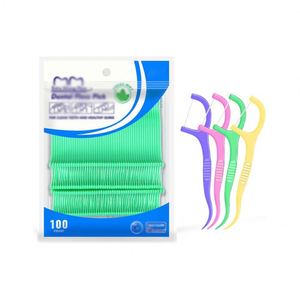 Palillo de Dientes y Hilo Dental 2 en 1 de HIPS+UHMWPE con Sabor a Frutas, Aprobado por la CE, Color y Logotipo Personalizables, para Limpieza Dental y Cuidado Bucal - Product Image 1