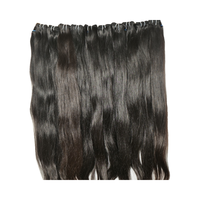 100% Extensions de cheveux humains indiens alignés avec des cuticules vierges non transformées, vendeur de paquets de cheveux droits et ondulés