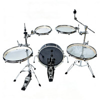6/8/10/12/13/14/16 Inch Maple Chamber Adjustable Foldable Portable Practice Acoustic Snare Tom Bass Kick Percussion Drum Pad Set
