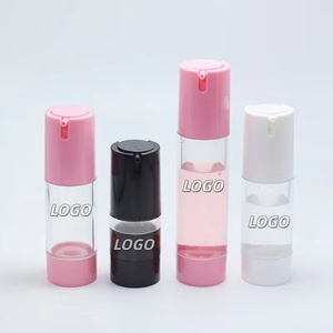 Fashion 30ml 50ml 15ml AS PP Rubber Refillable 33mm Frosting Matte <b>Black</b> Airless <b>Pump</b> Bottle With Cream <b>Pump</b> for Cosmetic - Product Image 1