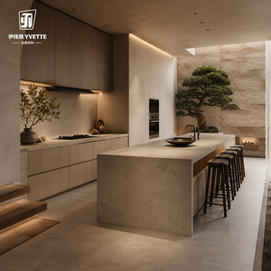 Set <span class=keywords><strong>Cucina</strong></span> Ecologico Personalizzato con Mobili a Parete, Installazione Completa Tutto in Uno per Grossisti Internazionali - Product Image 4