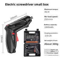 Mini tournevis multifonction rechargeable à batterie au lithium perceuse électrique ensemble d'outils ménagers personnalisé OEM pris en charge