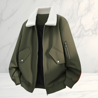 Veste décontractée pour homme, coupe-vent, pour l'extérieur, automne et hiver, à revers, avec fermeture éclair, grandes tailles, vente en gros d'usine