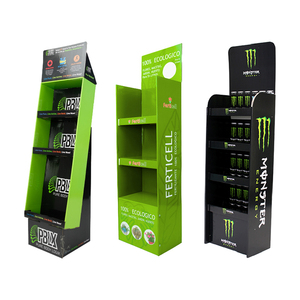 Chất lượng cao các tông sóng hiển thị đứng bán lẻ sàn hiển thị đứng tùy chỉnh uống bia rượu chai nước Rack hiển thị - Product Image 4