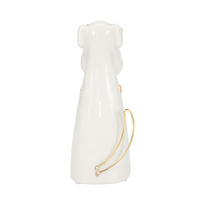 Cucciolo in Ceramica con Occhiali, Decorazione d'Accento per la Casa, Ornamento Decorativo per Bagno, Ufficio, Scrivania, Soggiorno, Stile Glamour - Product Image 4