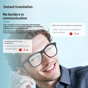 Lunettes de traduction IA : traduction multilingue en temps réel, appels mains libres, musique, détection automatique, lunettes intelligentes - Product Image 4