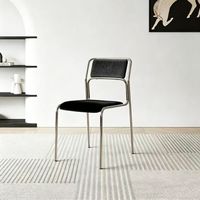 Chaises de conférence empilables sans accoudoirs en tissu et velours écologiques avec structure métallique pour salle de réunion et visiteurs