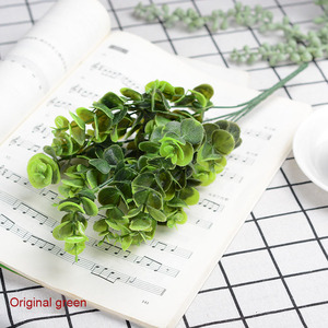 35 cm <span class=keywords><strong>foglie</strong></span> di eucalipto steli <span class=keywords><strong>argento</strong></span> artificiale dollaro foglia Spray finti rami per il matrimonio e la decorazione della casa - Product Image 5