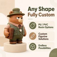 Figurines Artisanales Personnalisées en Boîte Mystère OEM - Classique Chibi Gentleman Explorer Bear, Poupée PVC Haut de Gamme pour Jeu de Rôle, Anime et Film