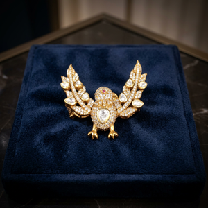 Eagle Shape <b>Gold</b> Plated Brooch Unisex Fashion Accessory for Gift luxury brooch for men and women - Product Image 4