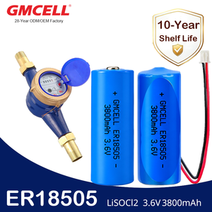 แบตเตอรี่เฉพาะสำหรับมิเตอร์น้ำอัจฉริยะ ER18505 3.6V ขนาด A แบตเตอรี่ NB-IOT ER LiSoCl2 แบตเตอรี่หลักความจุสูง - Product Image 1