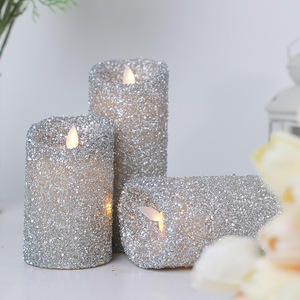 Faux bougies <span class=keywords><strong>LED</strong></span> scintillantes et scintillantes, avec télécommande, à piles, cire 3D, véritable flamme, ensemble de bougies - Product Image 4