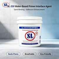 SL-350 Agent d'étanchéité respirant à base d'eau, agent de fixation du sable, apprêt pour sols en béton humide et surfaces murales de rénovation
