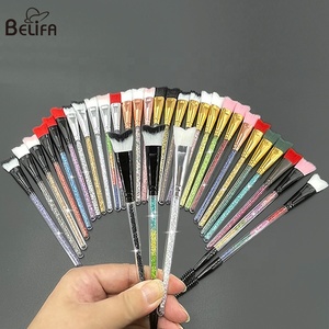 Cepillo de Limpieza de <span class=keywords><strong>Pestañas</strong></span> Curvo Negro de Doble Cabezal Personalizado para Limpieza de <span class=keywords><strong>Pestañas</strong></span>, Champú, Espuma y Extensiones de <span class=keywords><strong>Pestañas</strong></span> - Product Image 1