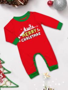 Pijamas de Natal Personalizados para Família, Conjunto de Roupas Listradas Vermelhas para Mãe e Filho - Product Image 5