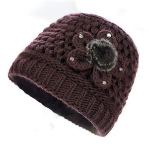 Gorro <span class=keywords><strong>de</strong></span> pescador <span class=keywords><strong>de</strong></span> invierno cálido para mujer, sombrero <span class=keywords><strong>de</strong></span> cubo <span class=keywords><strong>de</strong></span> lana <span class=keywords><strong>de</strong></span> punto para abuela, sombrero grueso para mujer mayor para calentador <span class=keywords><strong>de</strong></span> cabeza <span class=keywords><strong>de</strong></span> mediana edad - Product Image 3