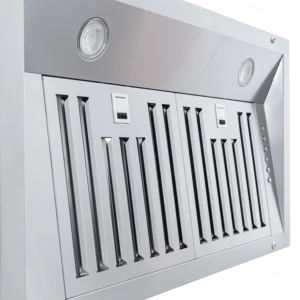 Campana Extractora Eléctrica de 28 Pulgadas, 1000 m/h, con Deflector, Cuerpo de Acero Inoxidable, Luces LED, 3 Velocidades, para Uso Doméstico y en Hoteles - Product Image 3