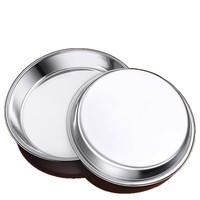 Verstärkter 304 Edelstahl-Teller für Kommerzielles Buffet und BBQ, Langlebiges Hitzebeständiges Umweltfreundliches Serviertablett in Silber/Gold