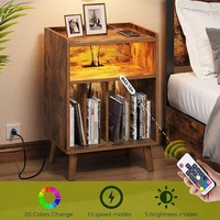 Ancien support de lecteur, organisateur de stockage de disques vinyle support de plateau tournant en bois support de Table de lecteur de disques vinyle