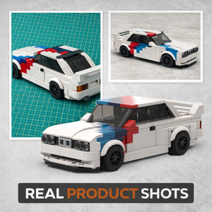 Modellino Auto da Corsa E30 <span class=keywords><strong>Serie</strong></span> M3, Set di Costruzioni in Plastica Fai-da-Te per Ragazzi - Product Image 5