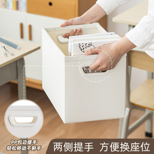 Foldable Simple Book <b>Storage</b> Box Rectangle Solid Color Foldable And Stackable Clothing Organizer Home Wardrobe <b>Clothes</b> <b>Storage</b> - Product Image 4