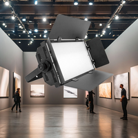 Projecteurs laser plats souples 100W, couleurs primaires vives pour studio TV, contrôle DMX512, corps de lampe en aluminium pour utilisation en parc à thème