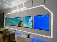Écran LCD mural ultra-fin de 46 pouces, cadre de 3,5 mm, écran de mur vidéo intérieur, écran de raccordement, publicité commerciale