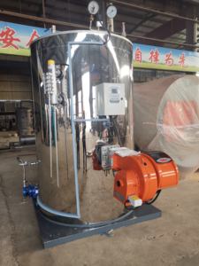 Caldera de gas natural de tubo de fuego vertical automática para salida de vapor industrial Venta caliente en América <span class=keywords><strong>Latina</strong></span> para plantas de procesamiento de alimentos - Product Image 2