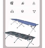 Lit de camping pliable moderne de haute qualité en alliage d'aluminium Oxford 600D portable pour les voyages en parc et en randonnée