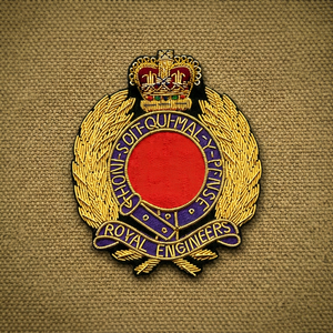 ROYAL ENGINEERS High Quality Lace Embroidered 3D Patch <b>Sew</b>-On Fabric Badge Safety <b>Pin</b> Customizable Luxury Design for Garment - Product Image 1