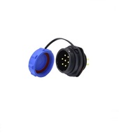 Connecteur de câble étanche Weipu industriel personnalisé en plastique fileté SP13 SP17 4 broches mâle et femelle SP21