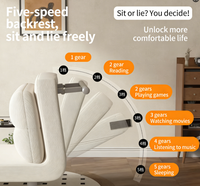Sofá Cama Plegable con Estructura Metálica, Sofá Cama Multifuncional de Doble Uso para Dormitorio y Estudio