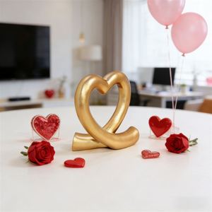Adorno de Corazón de Resina Minimalista Moderno - Regalo de San Valentín y Decoración para el Hogar - Product Image 2