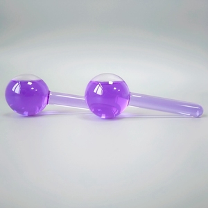 Nuevo Producto masaje Facial belleza SPA de vidrio de color púrpura hielo globos con líquido dentro de la - Product Image 5