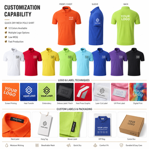 Polo de Malla de Secado Rápido, Transpirable, Manga Corta, con Logotipo Personalizado, Uniforme Deportivo Corporativo, <span class=keywords><strong>Golf</strong></span> OEM - Product Image 4