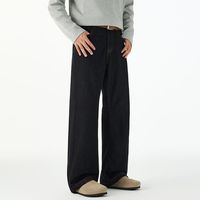 Jeans amples à jambes larges pour hommes - Pantalons en denim respirants et écologiques pour le printemps/l'automne - Streetwear - Mode tendance - Pantalons de style urbain