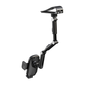 Supporto Universale per Telefono Cellulare, Rotazione a 360 Gradi, Montaggio su Parasole Auto o Specchietto Retrovisore, Regolabile - Product Image 6