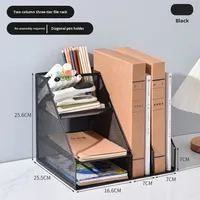 Modelo 023, Bandeja de Archivo Metálica de Escritorio, Soporte para Documentos A4, Resistente al Desgaste, Organizador de Almacenamiento de Datos para Oficina