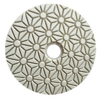 Tampon de polissage diamanté flexible en résine, 3 étapes, humide/sec, pour toutes les pierres