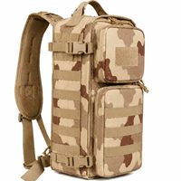 Sac tactique d'équipement extérieur personnalisable en Oxford camouflage, résistant à l'usure, grande capacité, pour sports de plein air